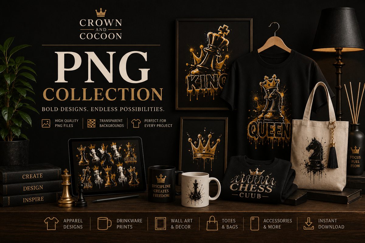 PNG Designs & Digital Downloads | Crown & Cocoon