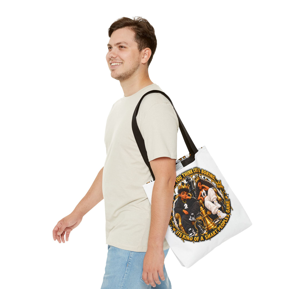 Chess Strategy Quote Chess Piece Tote Bag