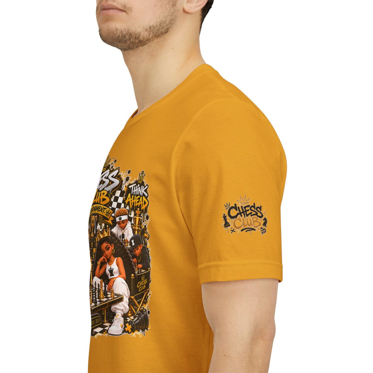 Chess Club Graphic Tee | Chess pieces, urban street art design