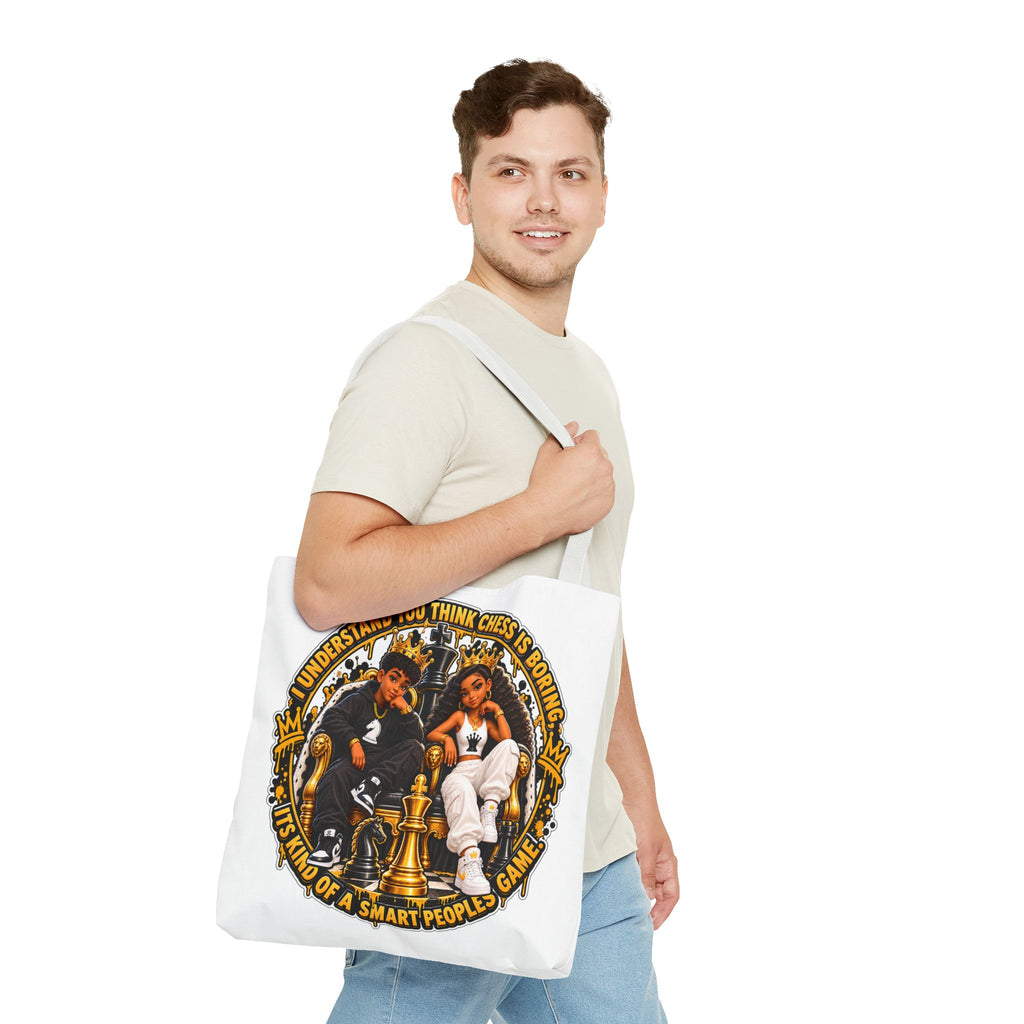 Chess Strategy Quote Chess Piece Tote Bag