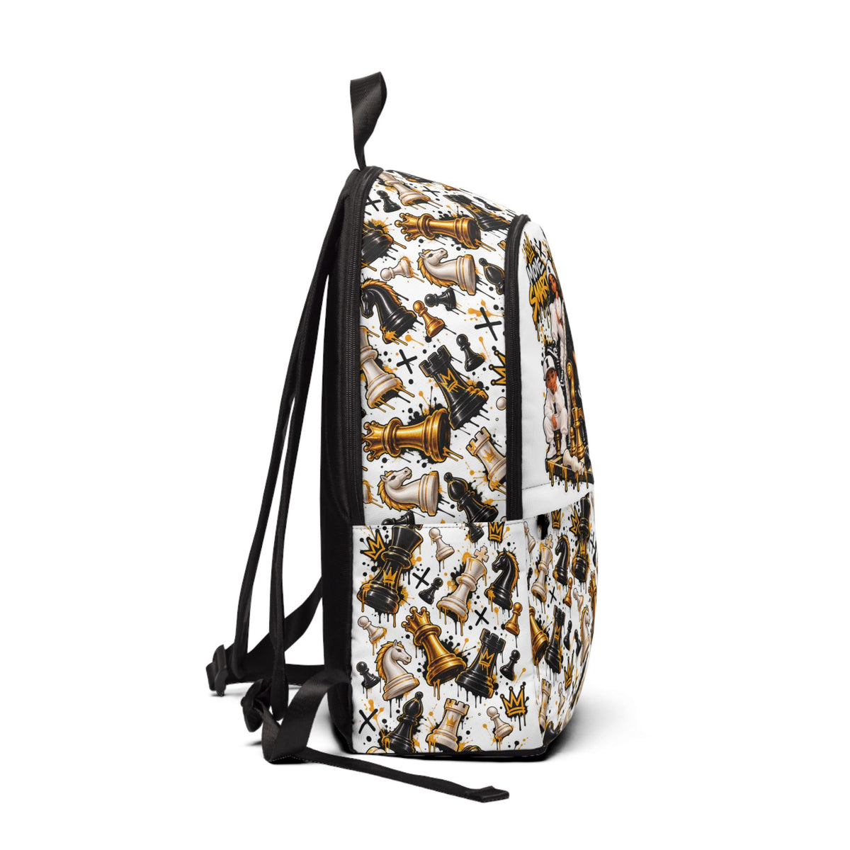 Chess King & Queen Fabric Backpack