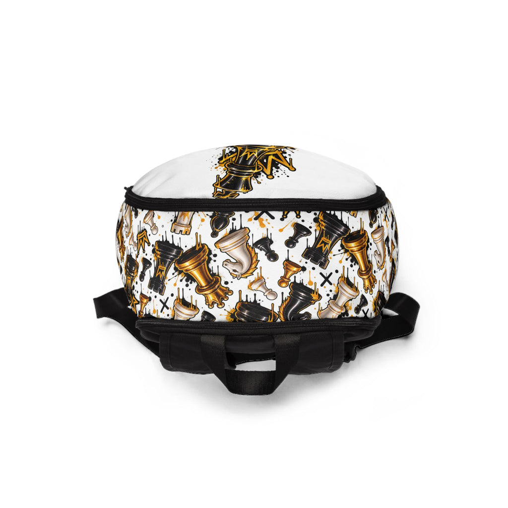 King Chess Pieces Fabric Backpack