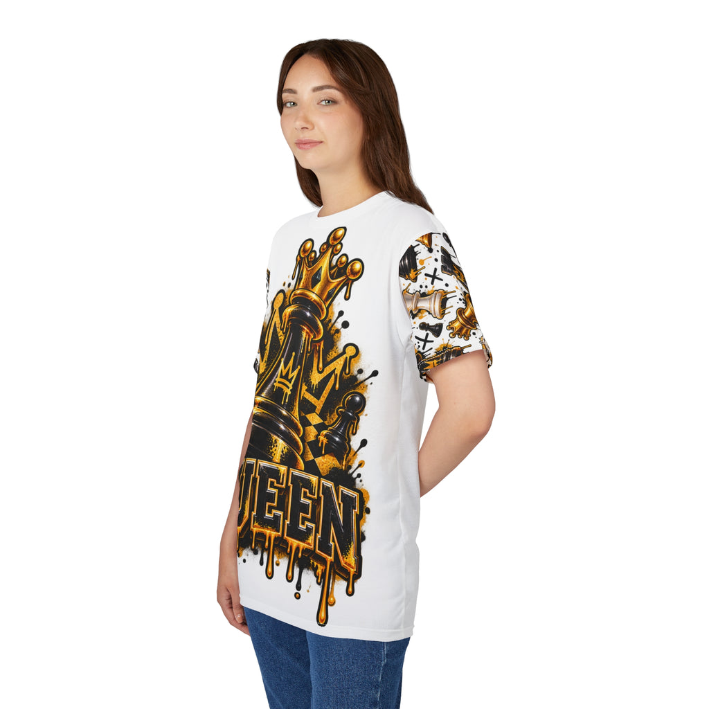 Queen Chess Crown All-Over Print T-Shirt