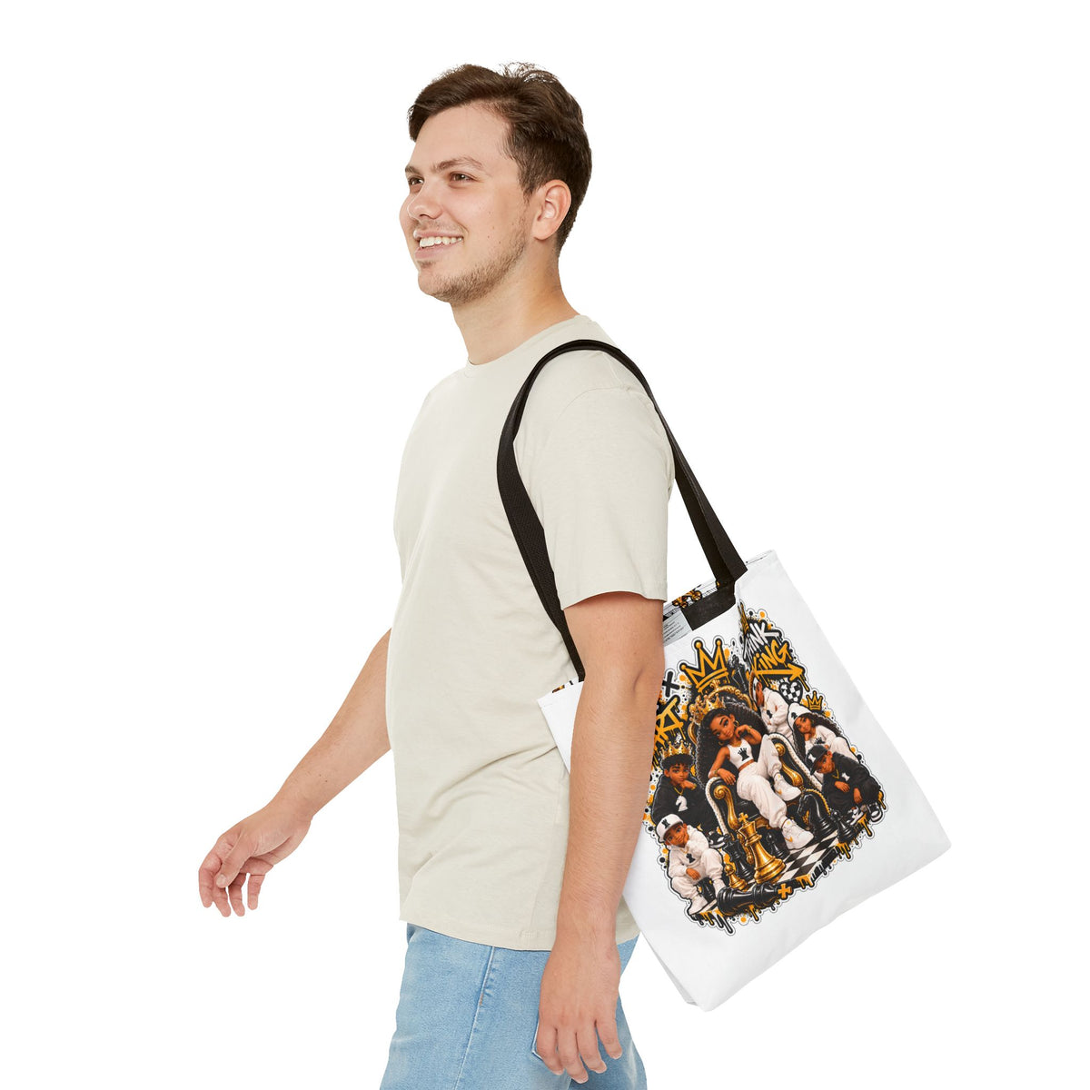 Chess Queen “Move Smart, Think King” Tote Bag