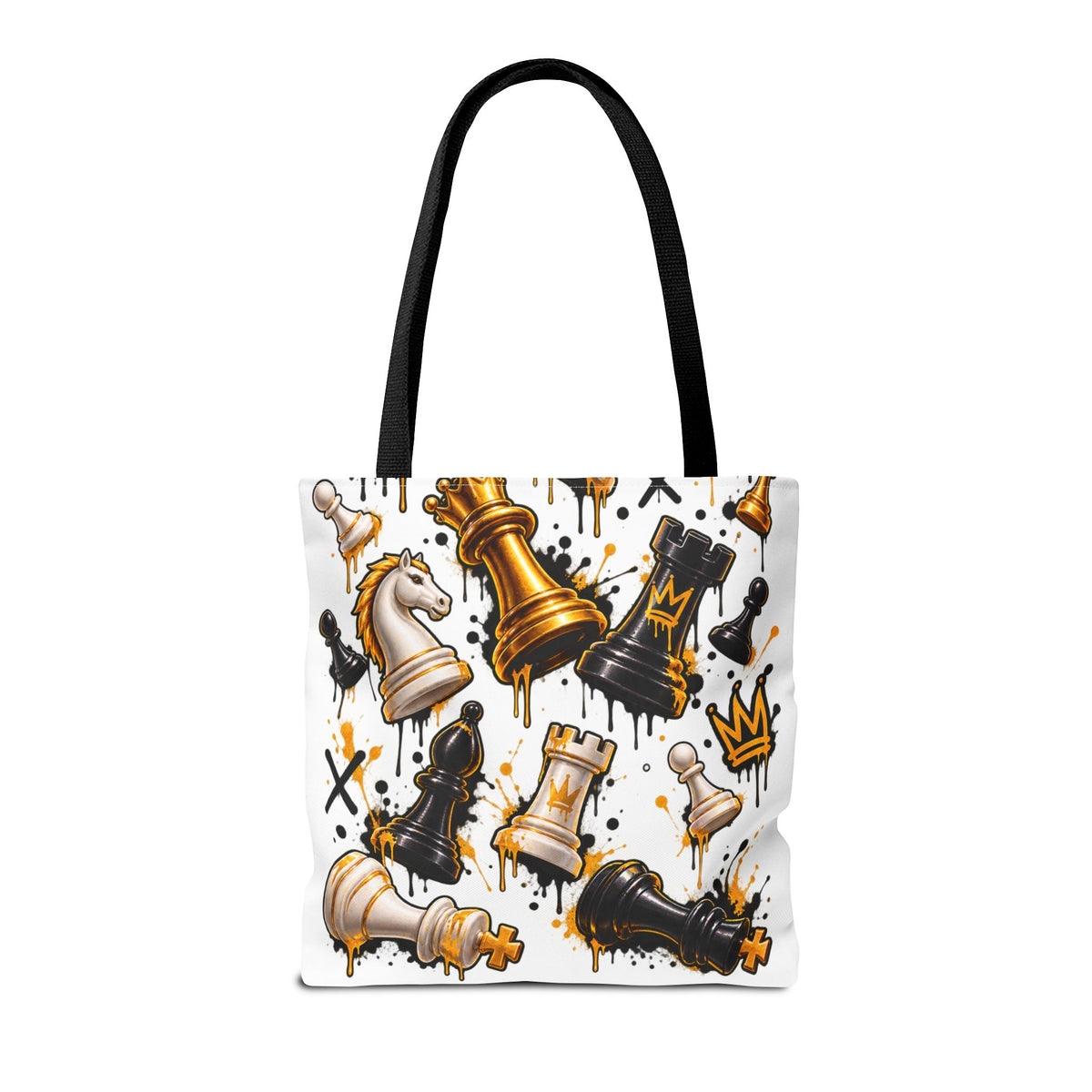 Chess King & Pieces All-Over Print Tote Bag
