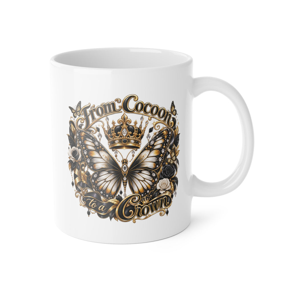 From Cocoon to a Crown Butterfly Mug