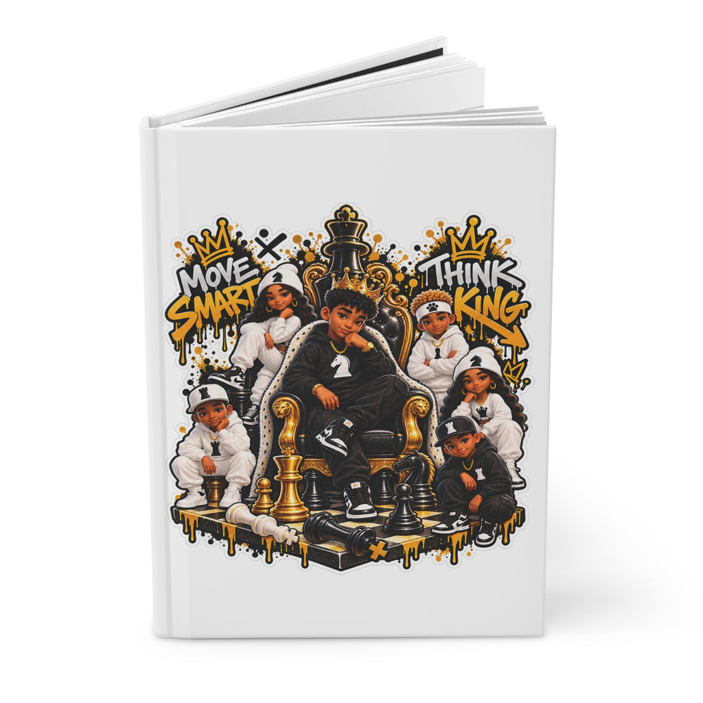 Move Smart Think King Chess Strategy Hardcover Journal