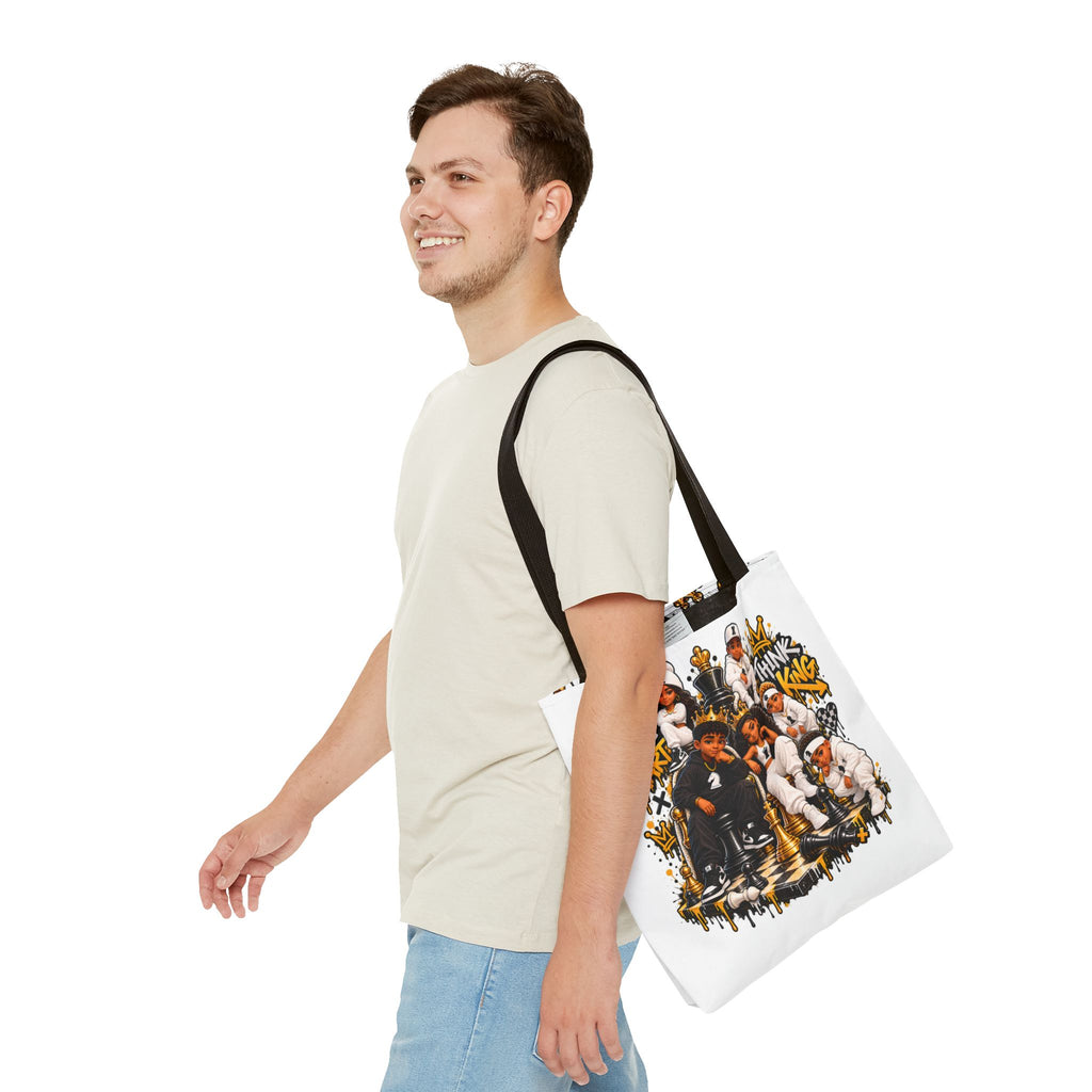 Think Like a King Chess Strategy Tote Bag