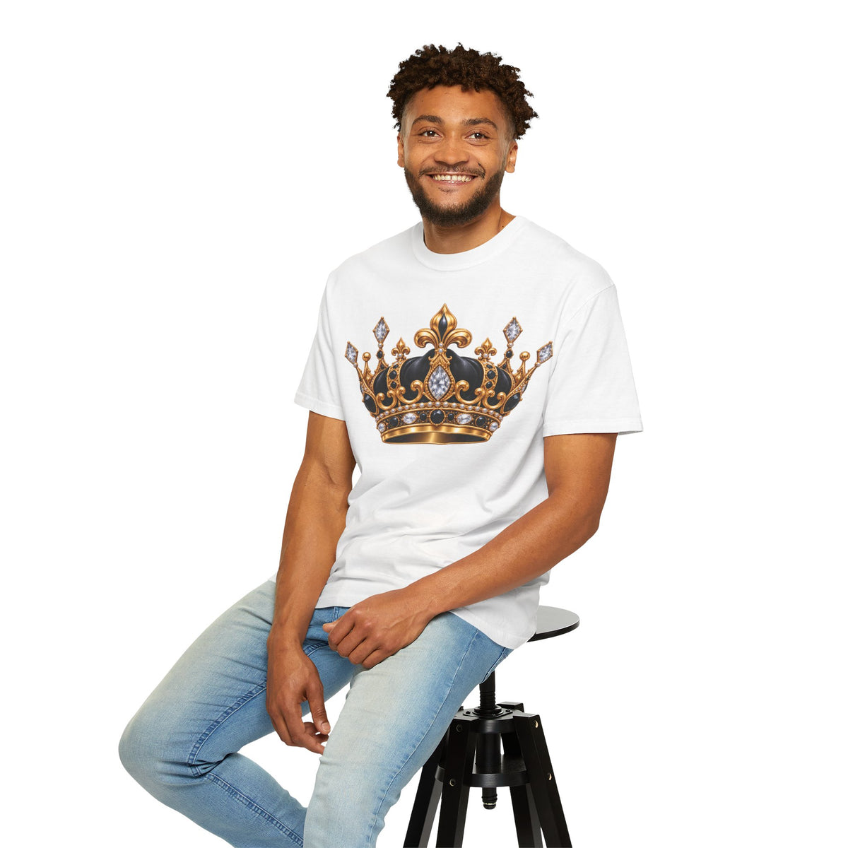 A 100% pre-shrunk, ring-spun US cotton for lasting  "From Cocoons to a Crown" Butterfly Royalty T-Shirt