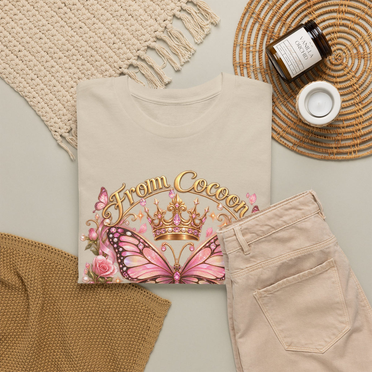 Butterfly “Dream Big, Wear a Crown” T-Shirt