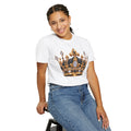 A 100% pre-shrunk, ring-spun US cotton for lasting  "From Cocoons to a Crown" Butterfly Royalty T-Shirt