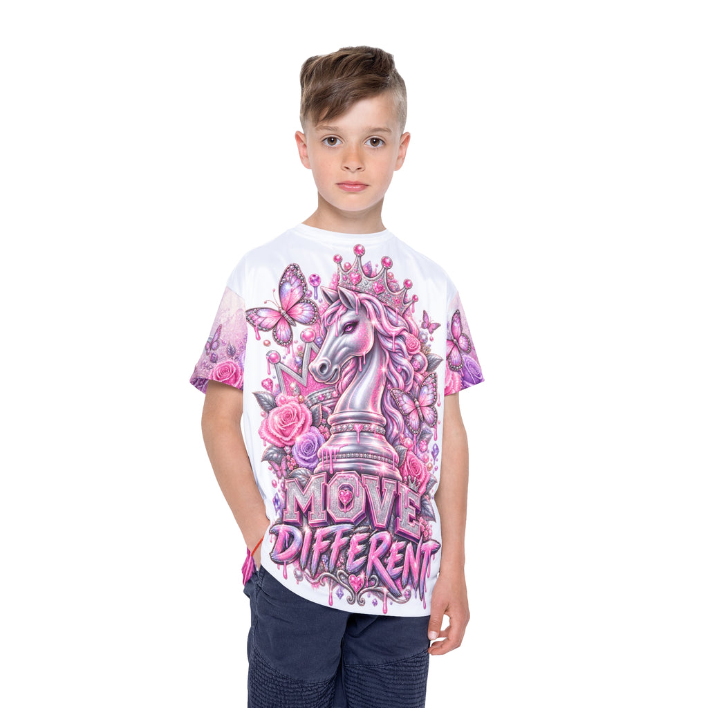Kids Move Different Unicorn Chess Piece Sports Jersey
