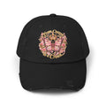 Butterfly Crown Distressed Cap