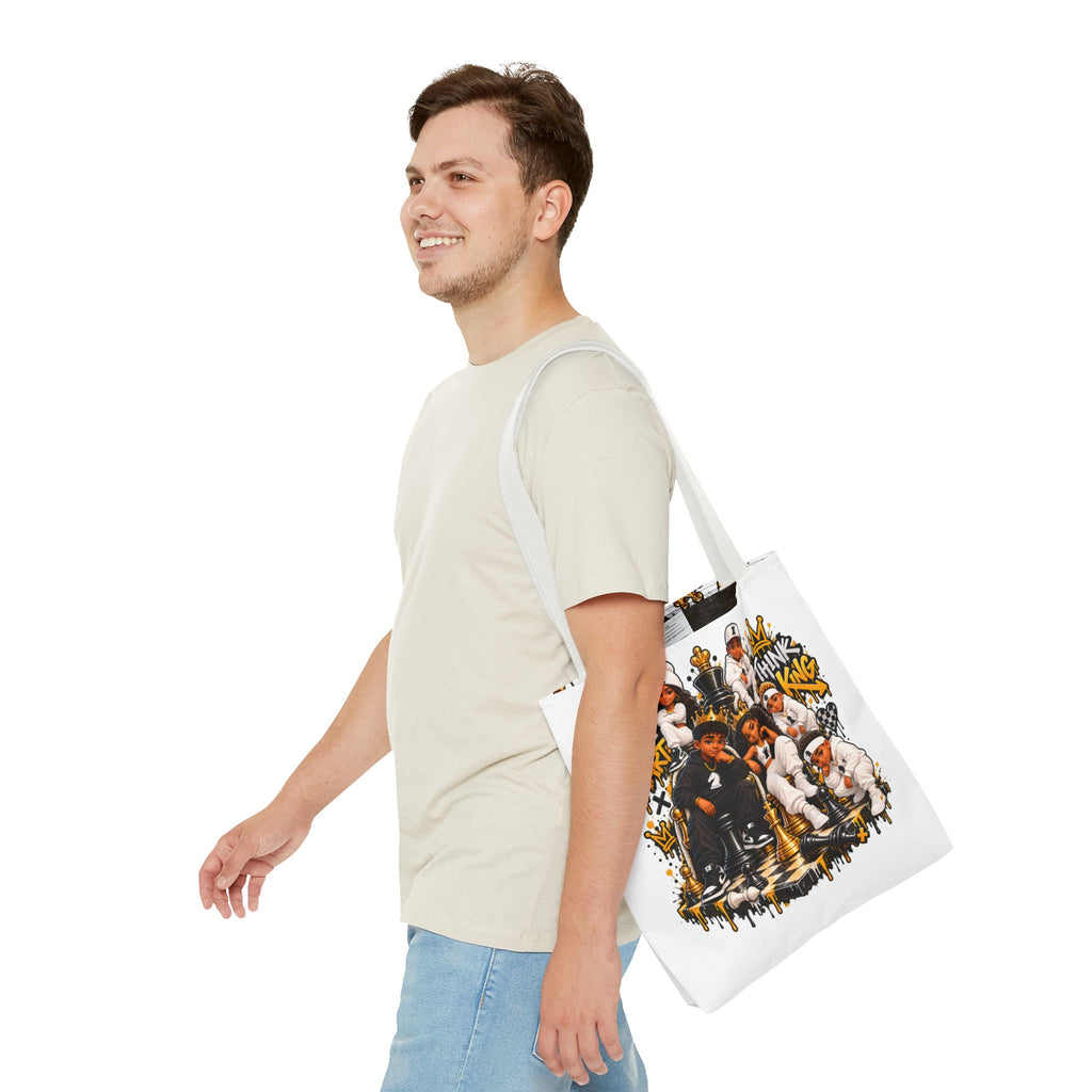 Think Like a King Chess Strategy Tote Bag