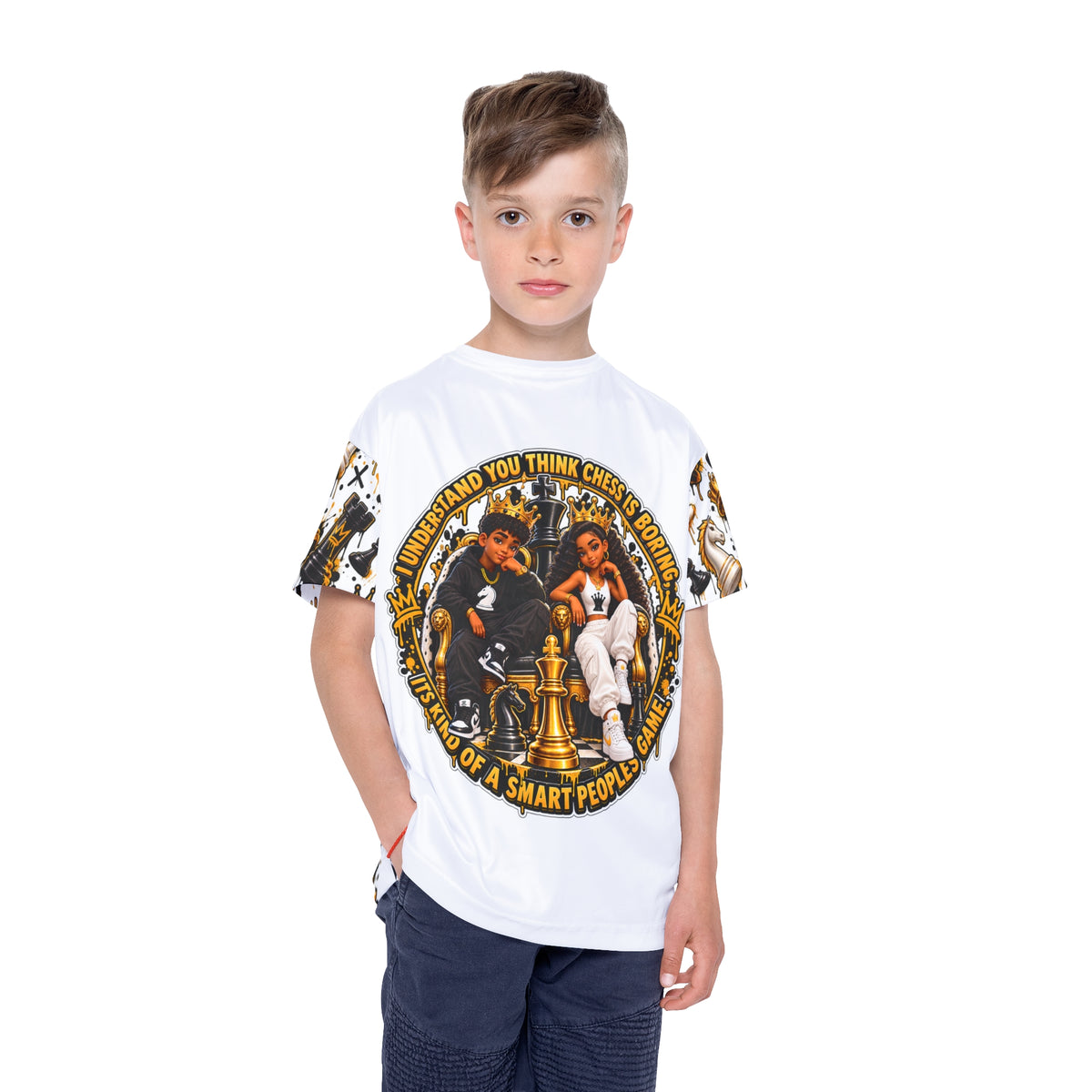 Kids Chess All-Over Print Sports Jersey