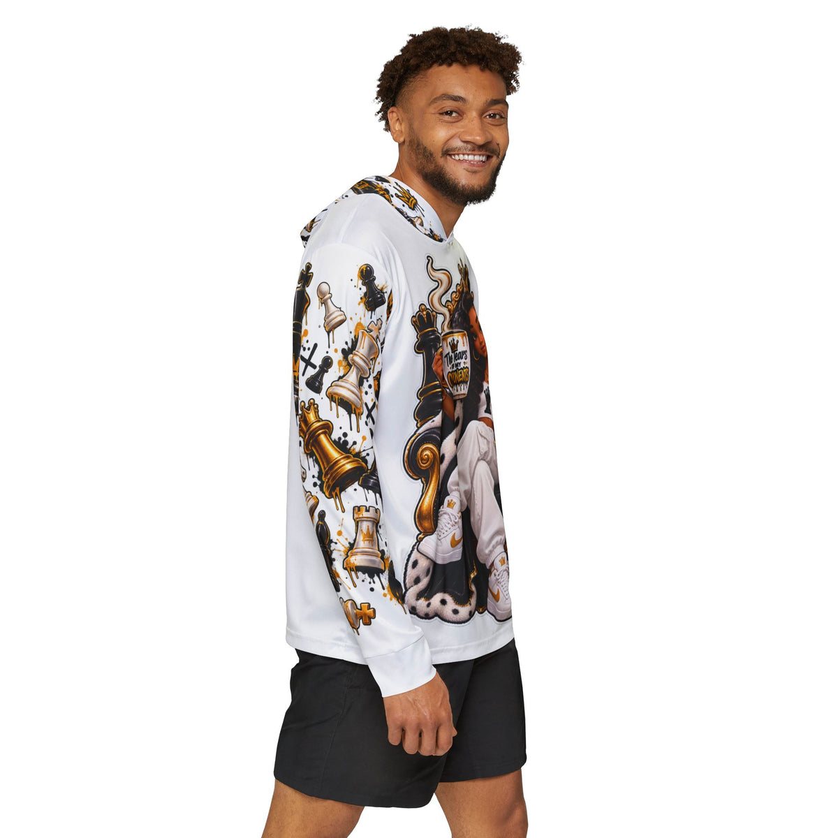 Chess Queen Throne Sports Warmup Hoodie