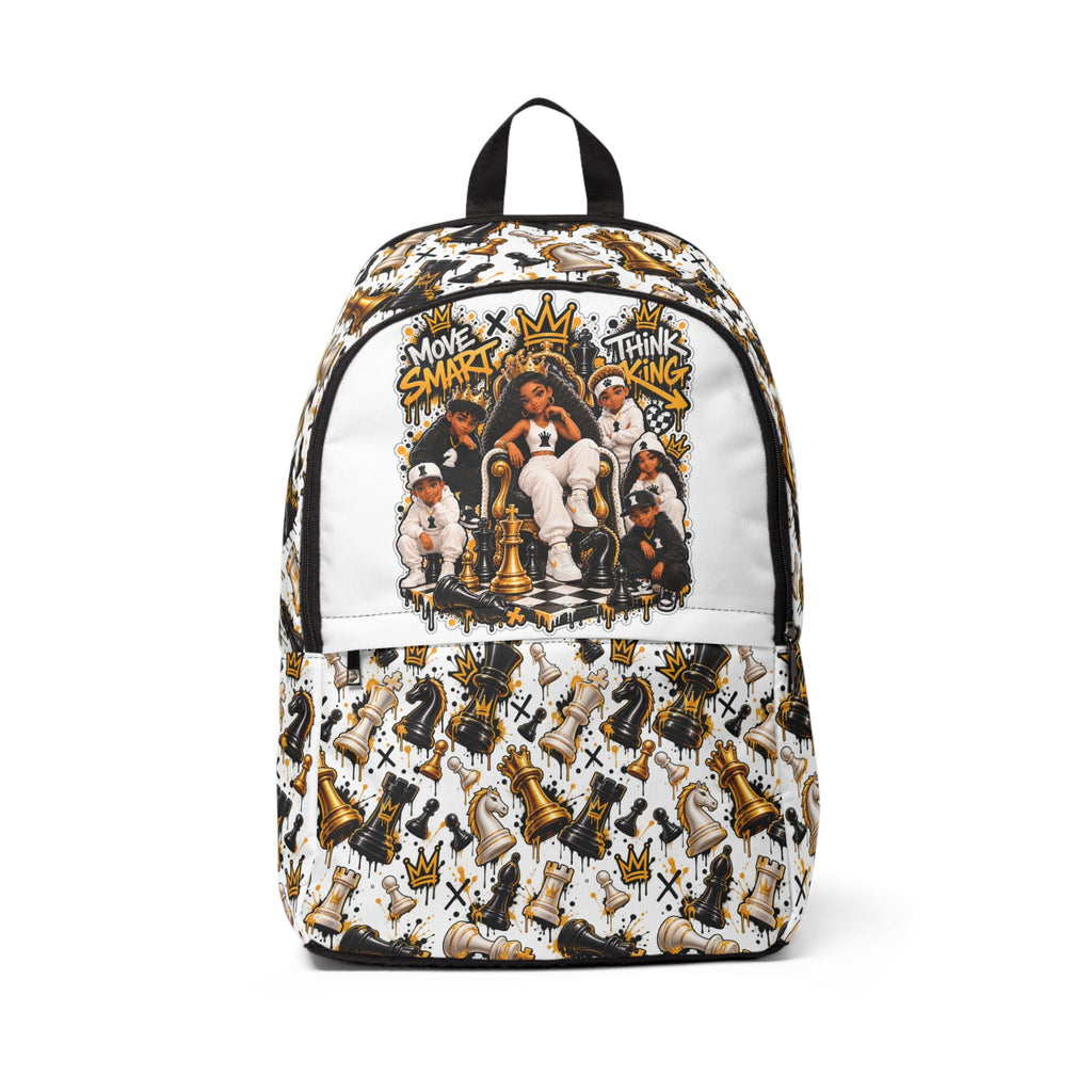 Chess King & Queen Fabric Backpack