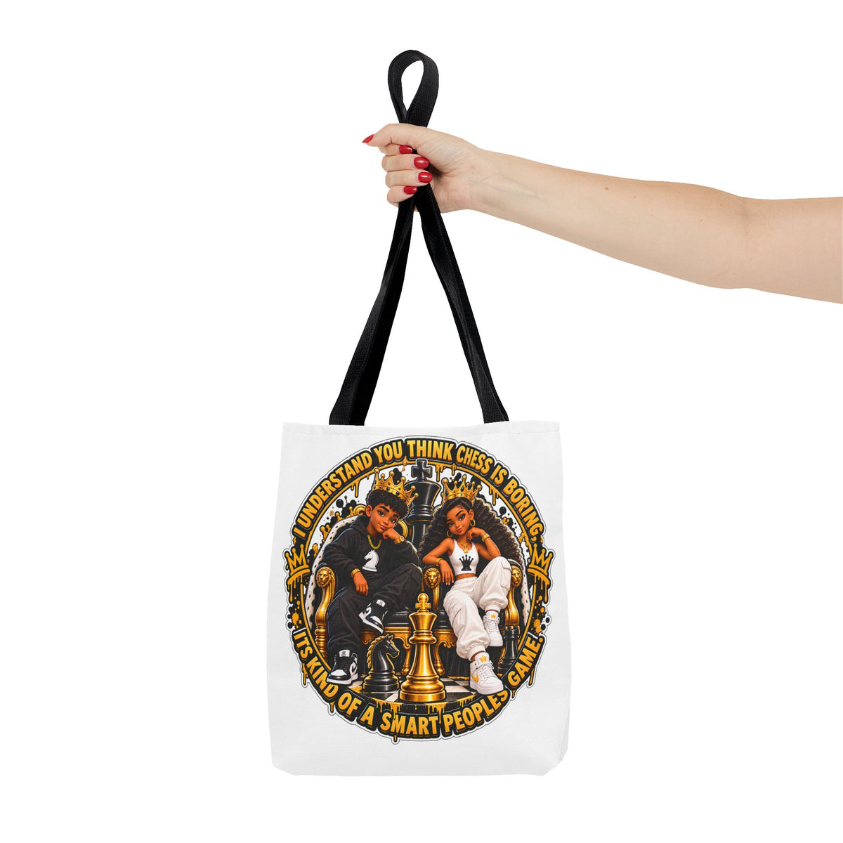Chess Strategy Quote Chess Piece Tote Bag