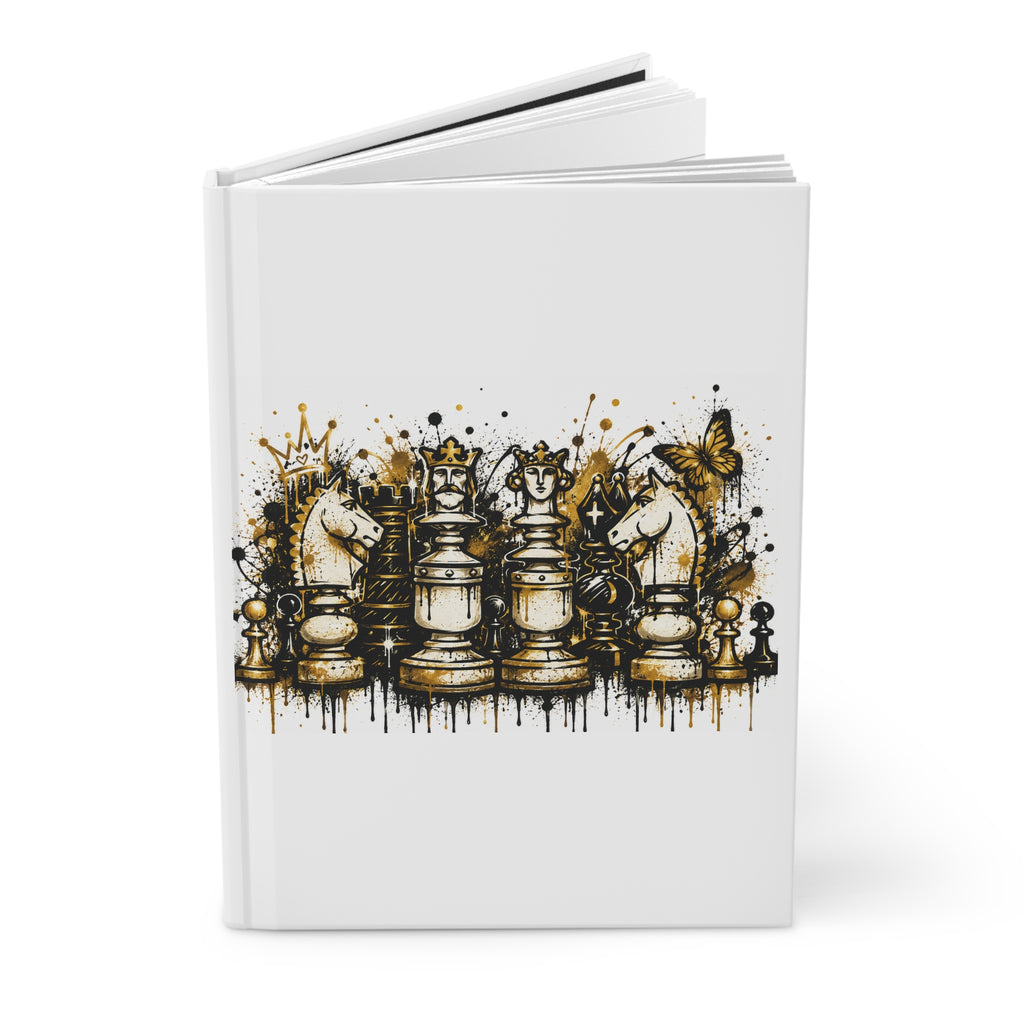 Chess Pieces Hardcover Journal