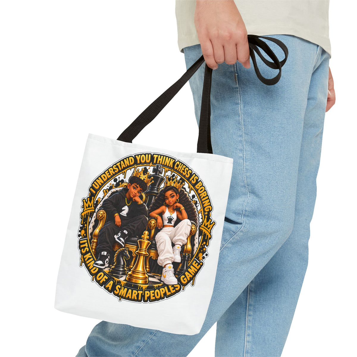 Chess Strategy Quote Chess Piece Tote Bag