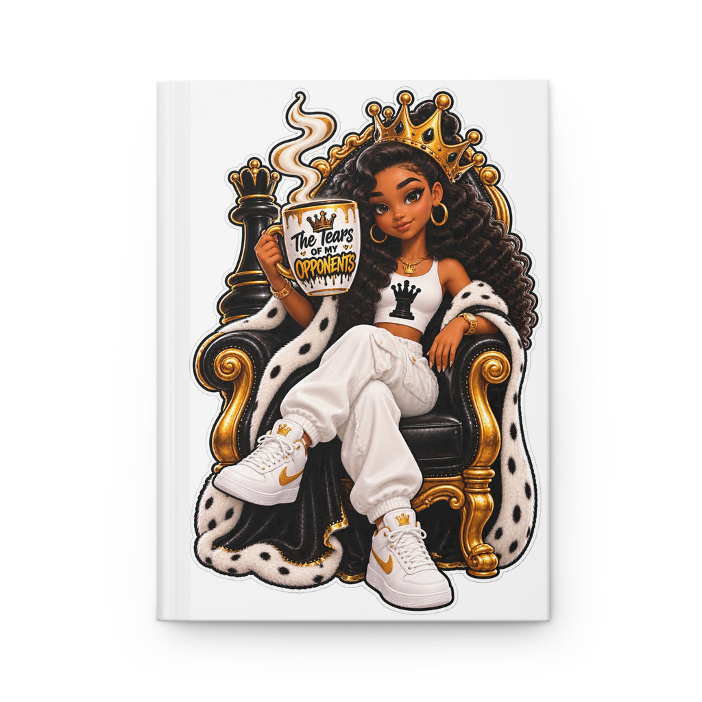 Chess Queen Strategy Hardcover Journal