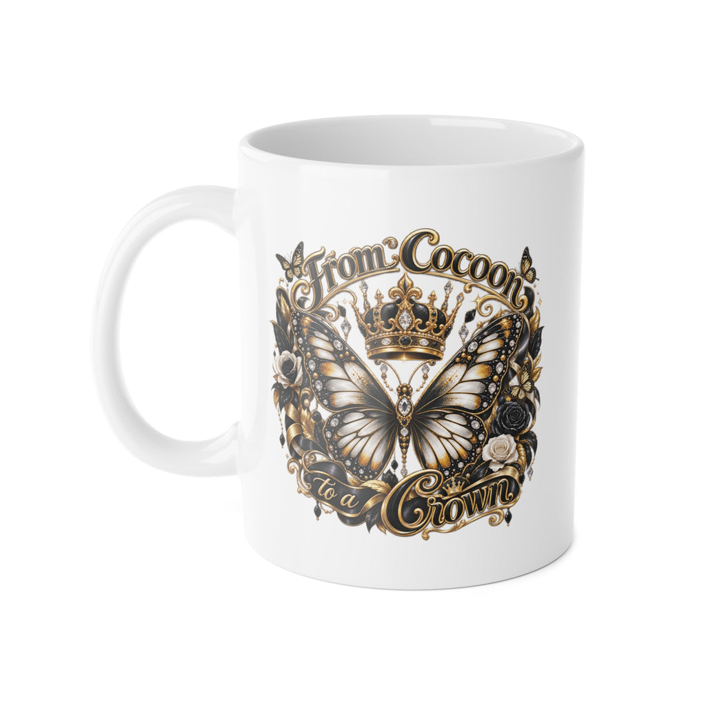From Cocoon to a Crown Butterfly Mug