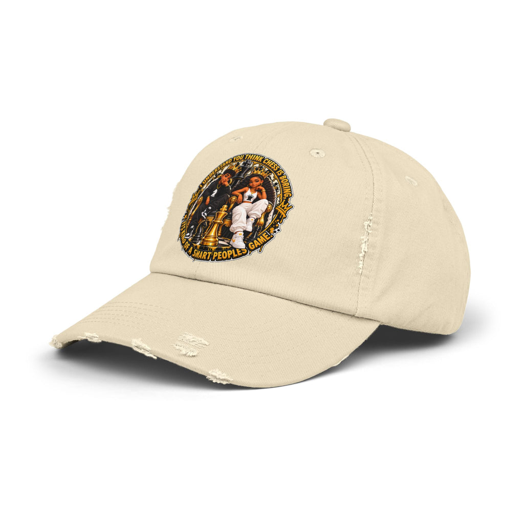 Chess King & Queen Empowerment Distressed Cap