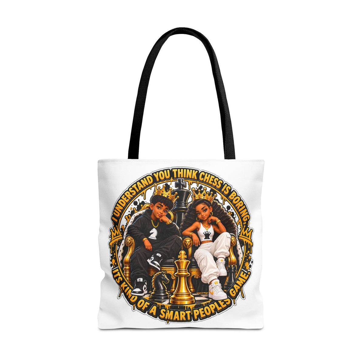 Chess Strategy Quote Chess Piece Tote Bag