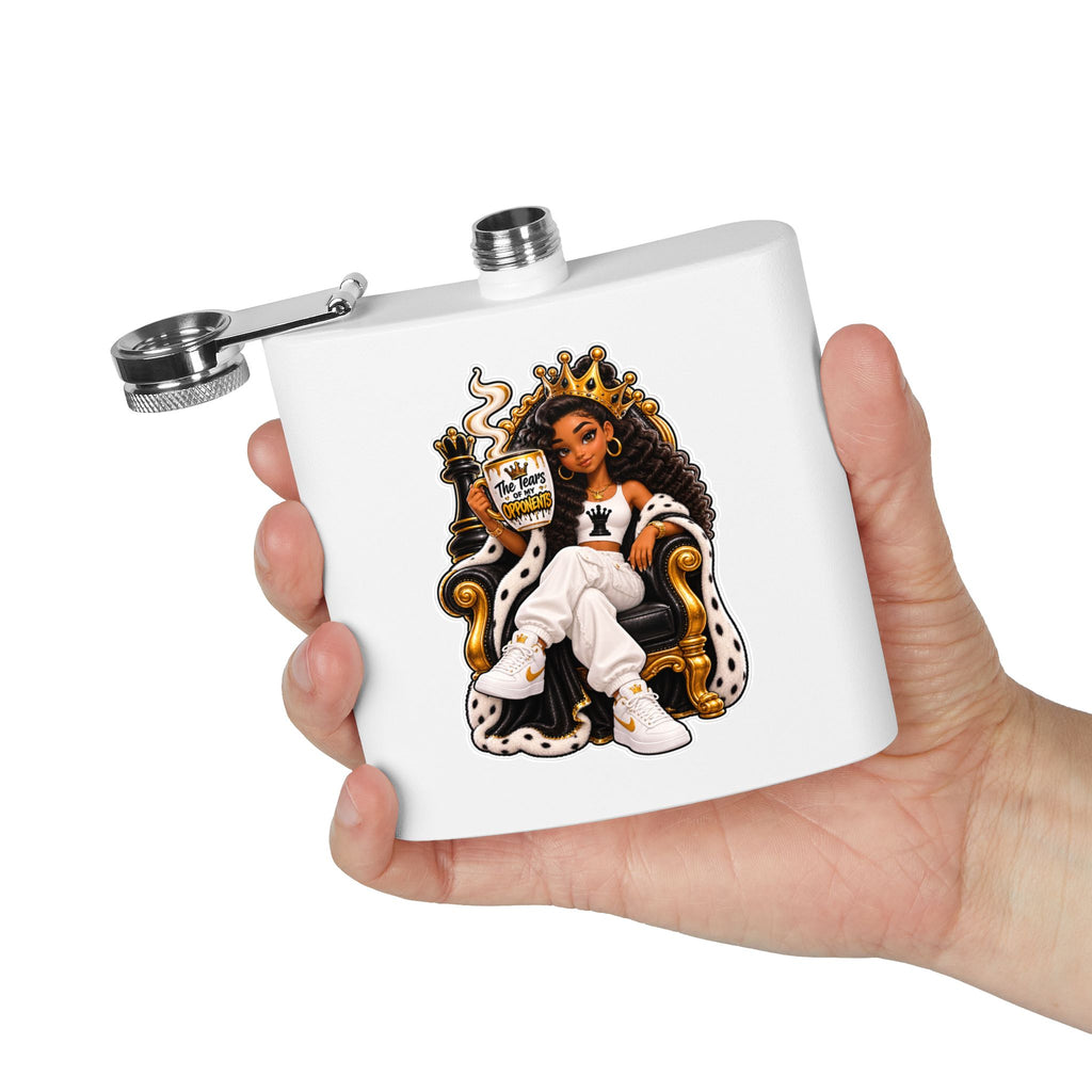 The Real Queen 6oz Stainless Steel Flask
