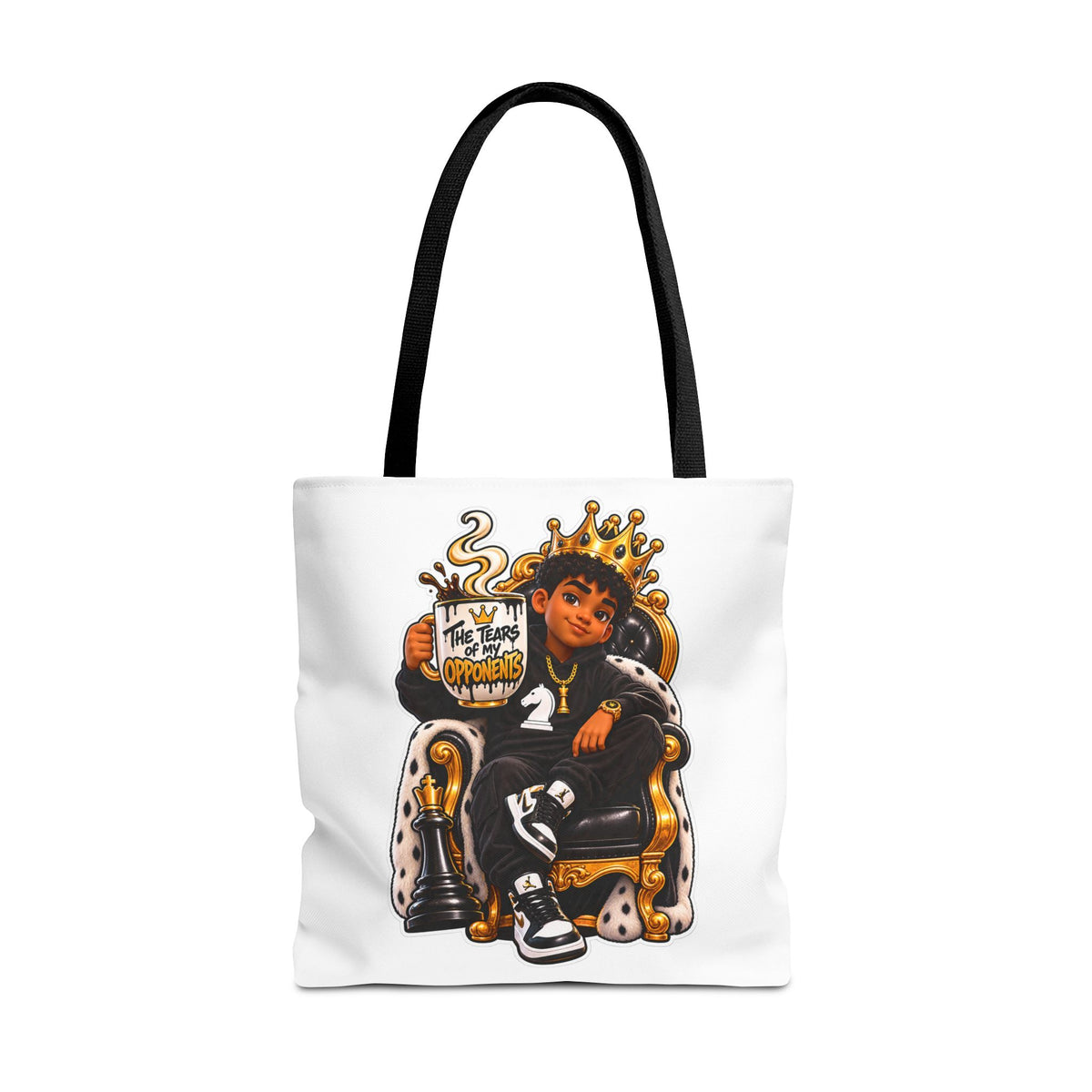 Chess King & Pieces All-Over Print Tote Bag