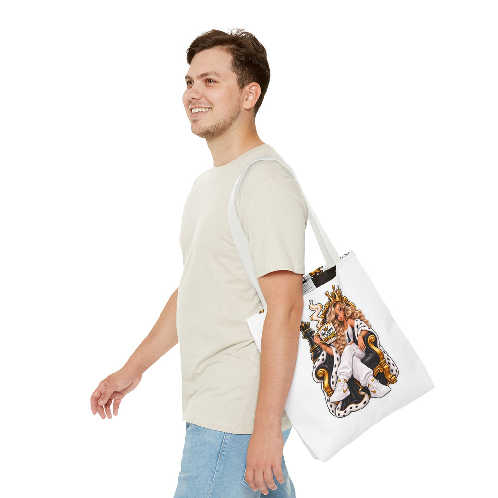 Chess Queen and Pieces Tote Bag