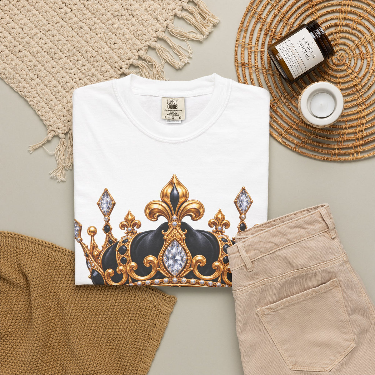 A 100% pre-shrunk, ring-spun US cotton for lasting  "From Cocoons to a Crown" Butterfly Royalty T-Shirt