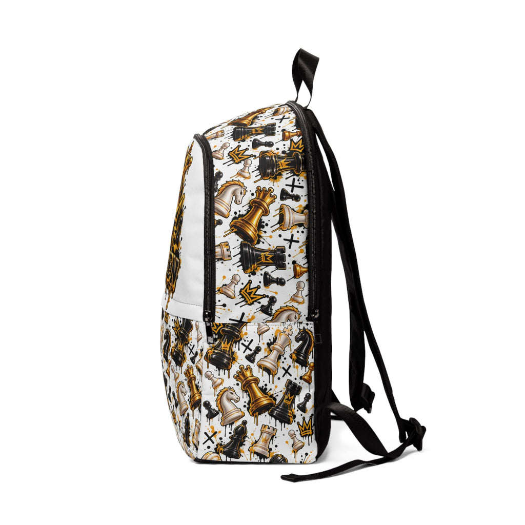 Queen Chess Pieces Fabric Backpack