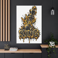 King Chess Piece Matte Canvas Wall Art
