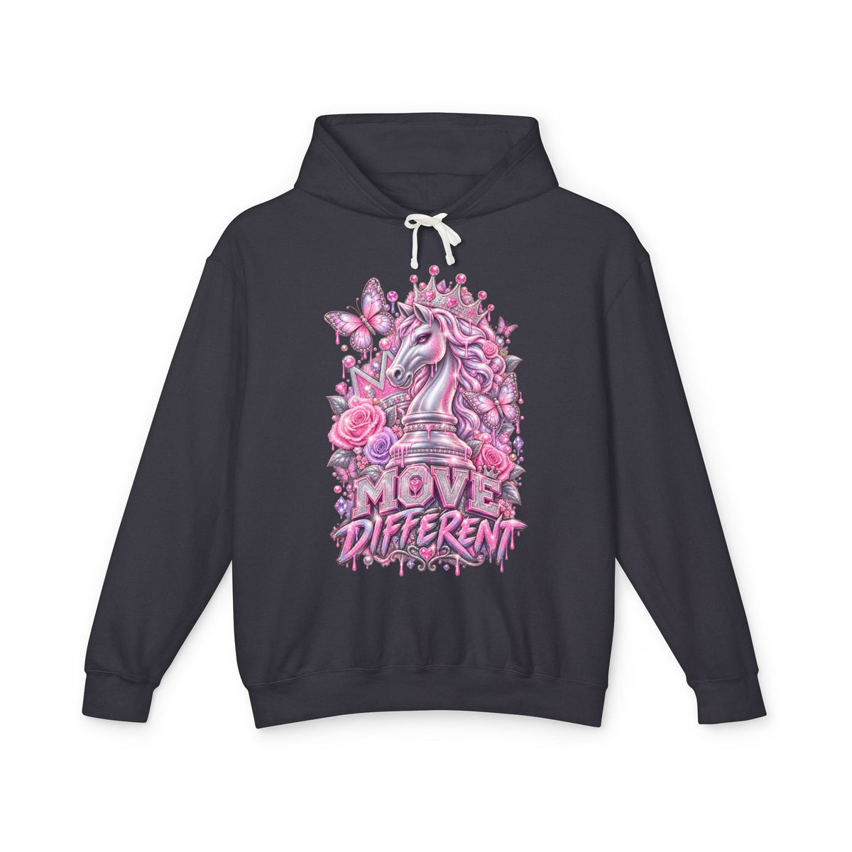 Move Different Unicorn Floral Hoodie