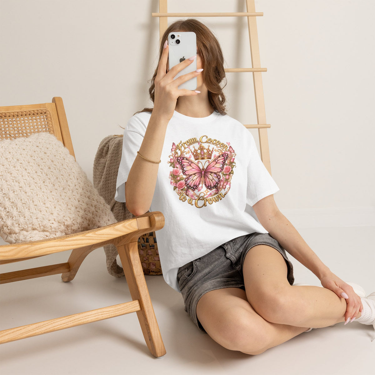 Butterfly “Dream Big, Wear a Crown” T-Shirt