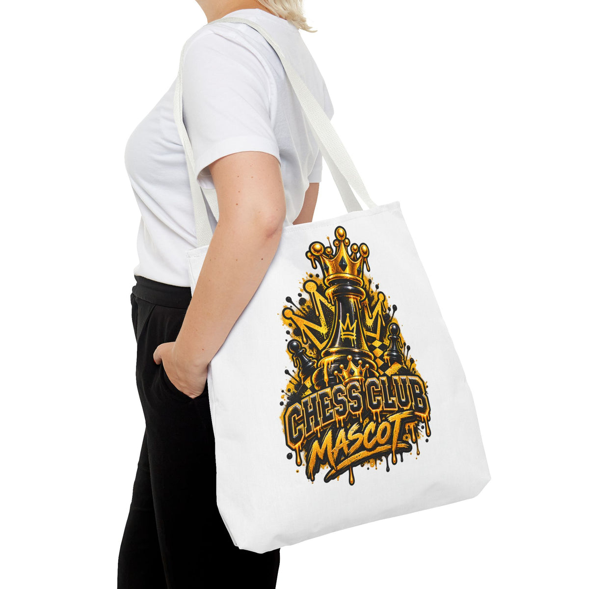 Chess Club Mascot Chess Piece Tote Bag