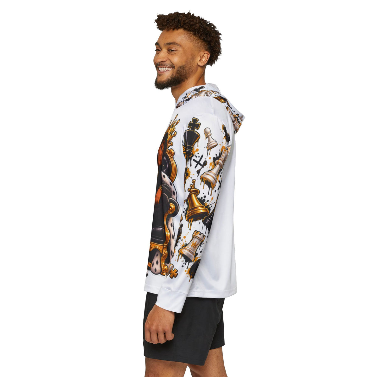 Chess King All-Over Print Sports Warmup Hoodie