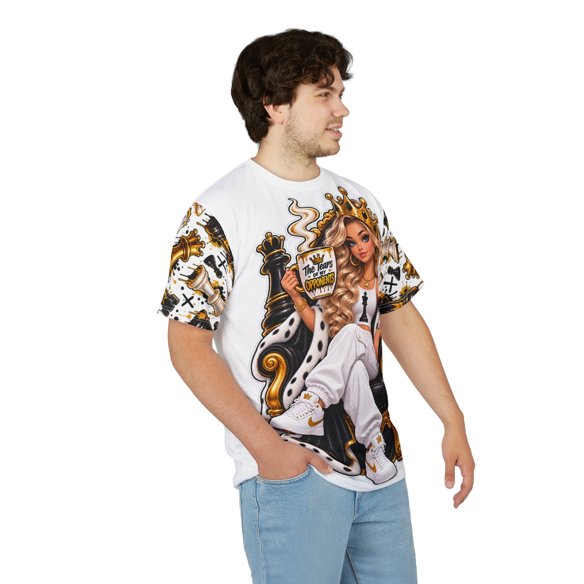 Queen Chess Illustration Tee | All-Over Print