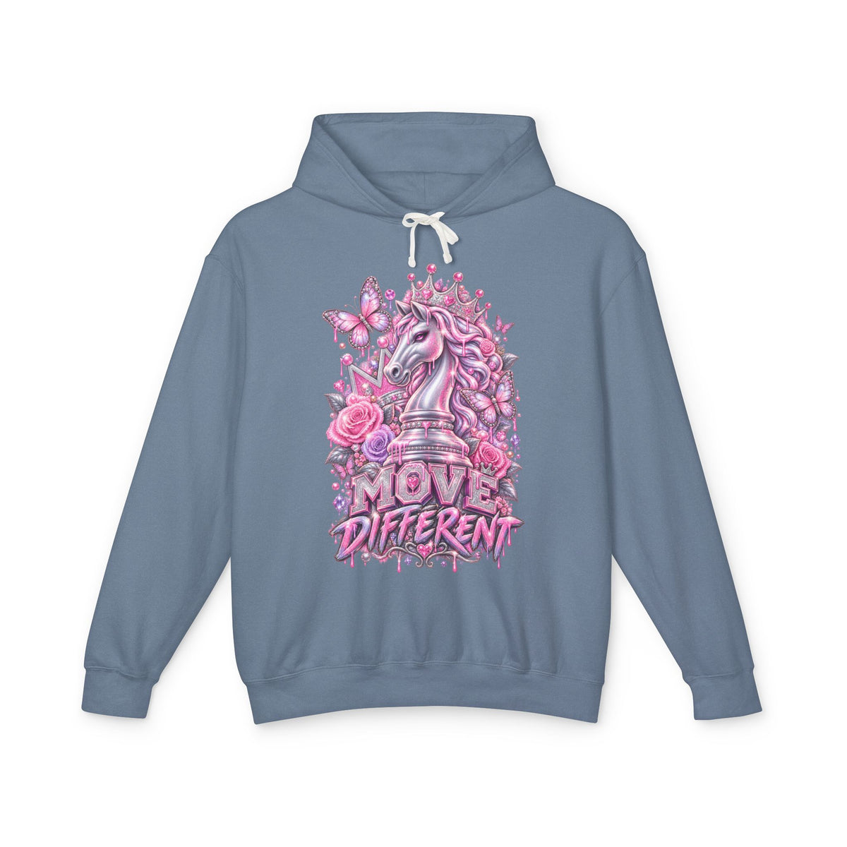 Move Different Unicorn Floral Hoodie