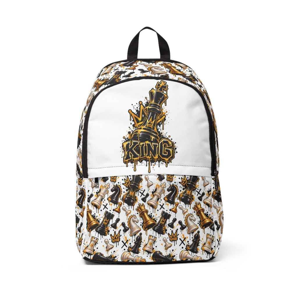 King Chess Pieces Fabric Backpack