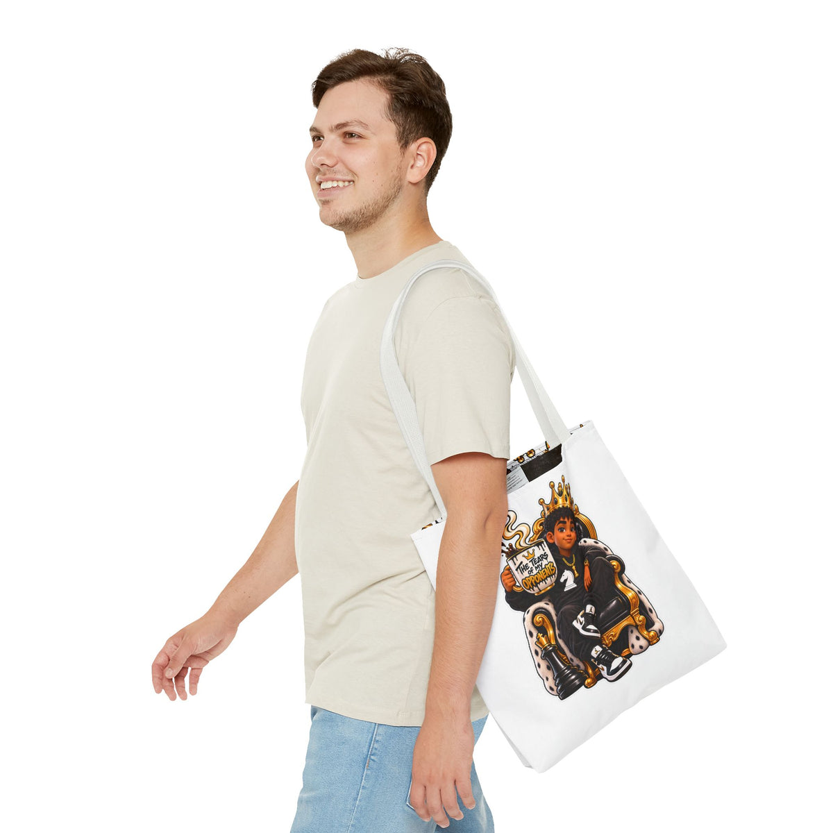 Chess King & Pieces All-Over Print Tote Bag