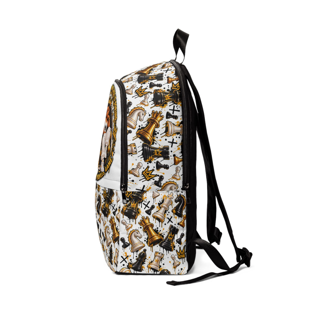 Chess Lover Fabric Backpack – Smart People Play Chess Design