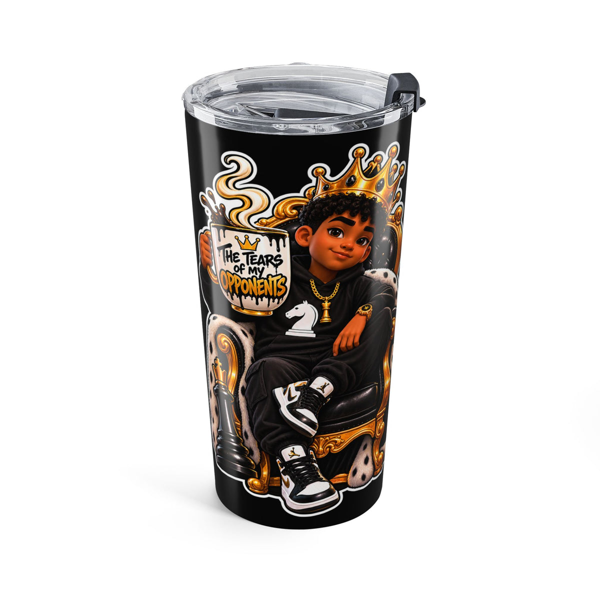 20oz Gothic Chess King Tears Tumbler