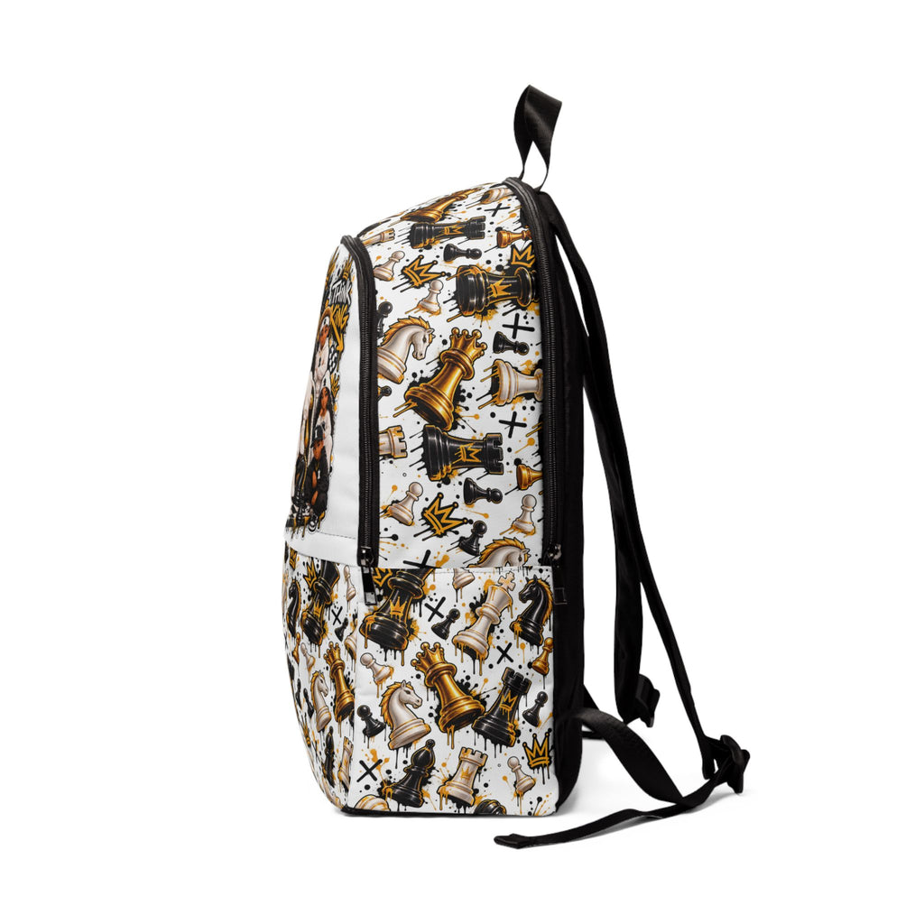 Chess King & Queen Fabric Backpack