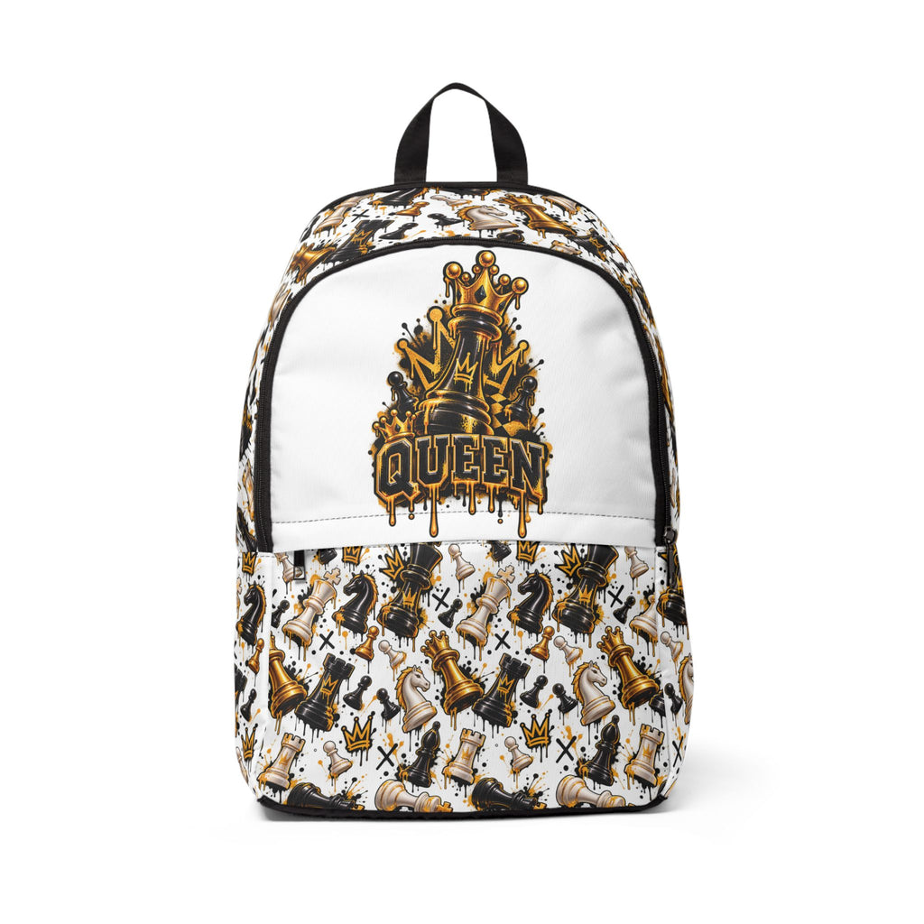 Queen Chess Pieces Fabric Backpack
