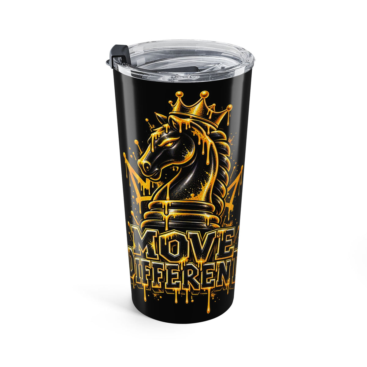 20oz Chess Knight “Move Different” Insulated Tumbler