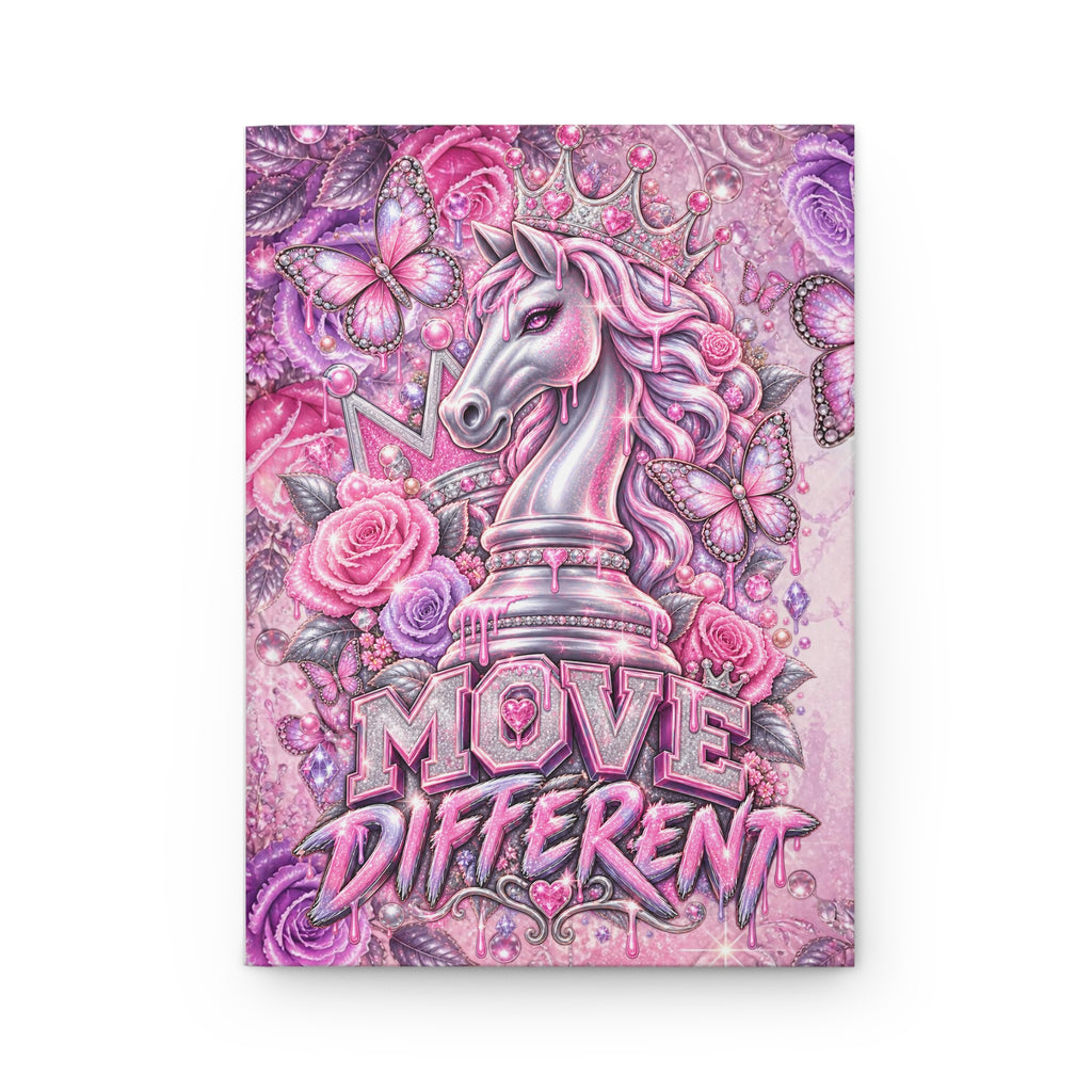 Move Different Pink Unicorn Chess Journal
