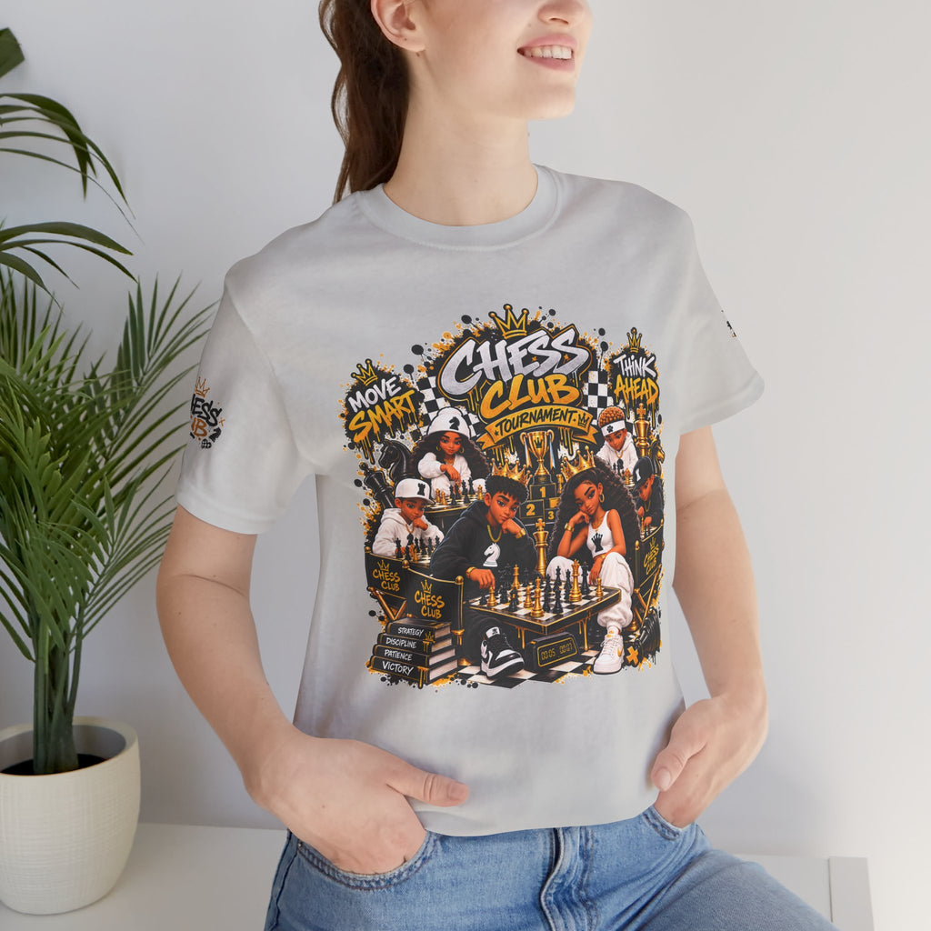 Chess Club Graphic Tee | Chess pieces, urban street art design