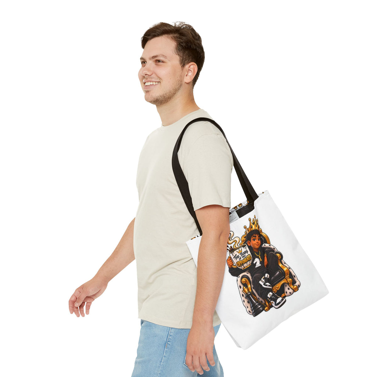 Chess King & Pieces All-Over Print Tote Bag